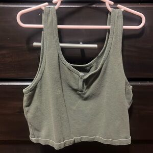 green tank top. worn twice